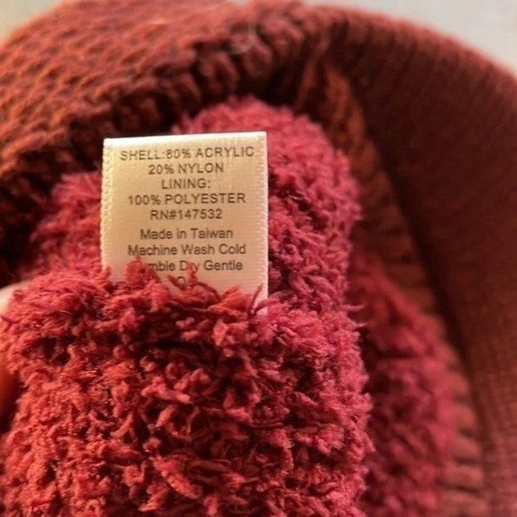 Maroon‎ Knit Hat main image 6